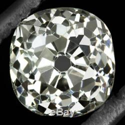 1.32c OLD MINE CUT DIAMOND GIA CERTIFIED K VS2 ANTIQUE VINTAGE CUSHION BRILLIANT