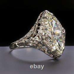 1.75ct GIA CERTIFIED OLD MARQUISE CUT DIAMOND ENGAGEMENT RING VINTAGE ANTIQUE ER