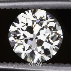 1.82ct OLD EUROPEAN CUT DIAMOND CLEAN WHITE VINTAGE ANTIQUE NATURAL 1.75 CARAT