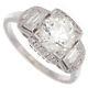 1.85ct Certified Old European Cut Antique Diamond Engagement Ring