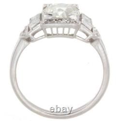 1.85ct Certified Old European Cut Antique Diamond Engagement Ring