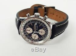 100%Auth BREITLING Old Navimeter A13022 41mm Chronograph Automatic Vintage
