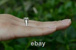 100 Year Old Antique Art Deco Engagement Ring Diamond Solitaire Old Mine Cut Gem