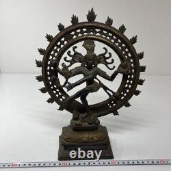 11.4 Vintage Antique Tibetan Seated Old Bronze Buddha