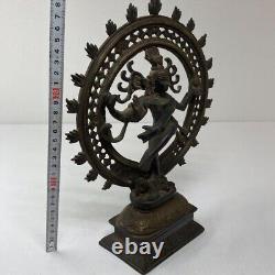 11.4 Vintage Antique Tibetan Seated Old Bronze Buddha