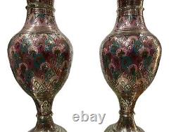 12 Old Antique Vintage Brass Flower Vase Showpiece Collectible Gift Decor