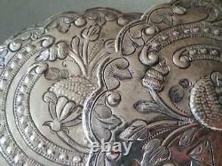 150 Years Old ANTIQUE OTTOMAN SILVER belt buckle WITH SULTAN ABDUL AZIZ TUGRA