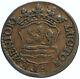 1754 Netherlands DUTCH REPUBLIC Zeelandia Vintage OLD Antique Duit Coin i98640