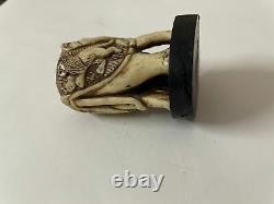 1800 Carved Antique Vintage Handmade Statue Figurine Old Rare Collectible