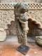 1800's Ancient Old Wooden Hand Carved Boy Count Lion Teeth Bracket With Stand