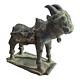 1800s Old Antique Vintage Brass Cow, Calf, Krishna & Shiv Ling Statue / Figure