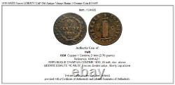 1830 HAITI Fasces LIBERTY CAP Old Antique Vintage Hatian 1 Centime Coin i104685