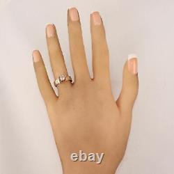 1860's Antique Victorian 14k Yellow Gold 0.55ct Old Mine Cut Diamond Band Ring