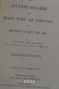 1872 Guide-board to health Peace & Competence/Road to Old Age original quack