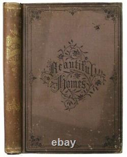 1878 Victorian Home Decoration Design Antique Furniture Estate Vintage Style Old