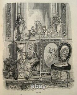 1878 Victorian Home Decoration Design Antique Furniture Estate Vintage Style Old