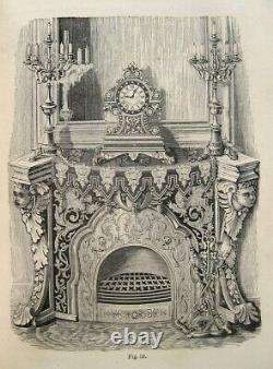 1878 Victorian Home Decoration Design Antique Furniture Estate Vintage Style Old