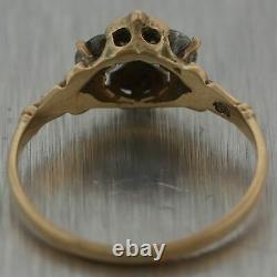 1880's Antique Victorian 14k Yellow Gold 0.50ctw Old Mine Cut Ring