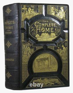 1883 Antique Cookbook Cookery Victorian Vintage Recipes Etiquette Home Decor Old