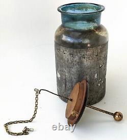 1890 Old Antique Original Leyden Jar Electrostatic Heavy Physics Laboratory