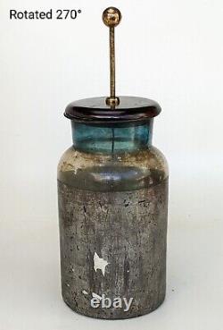 1890 Old Antique Original Leyden Jar Electrostatic Heavy Physics Laboratory