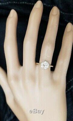 18k yellow gold Vintage Diamond ring OLD MINE CUT 0.76ct SI2 circ 1930's