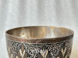 19 Ancient Old Antique Vintage Islamic Arbic Persian Bowl Silver & Brass Work