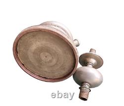 19'C Old Antique Vintage Brass Fine Silver Plated Complete Hookah Pot Home Decor