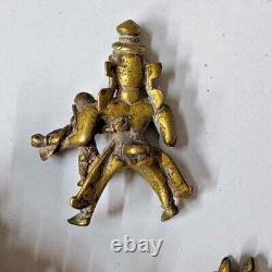 1900 Idol Statue Rarest Brass Antique Vintage Hindu God Old Collectible