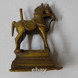 1900 Idol Statue Rarest Brass Antique Vintage Hindu God Old Collectible