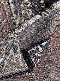 1900 Old Antique Rare Oriental Rug Caucasian Kazak Rug 37x69 HandWoven Fine Art