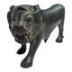 1900's Old Antique Vintage Rose Wood / Ebony Hand Craved Wooden Lion Statue