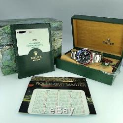 1999 NOS Rolex GMT Master 16700 Pepsi New Old Stock Full Set Box & Papers
