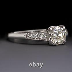 1ct Vs Old European Cut Diamond Platinum Engagement Ring Vintage Antique Classic