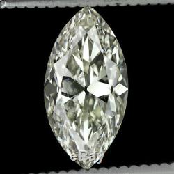 2.18ct VINTAGE OLD MARQUISE CUT DIAMOND CERTIFIED I SI2 ANTIQUE LOOSE ENGAGEMENT
