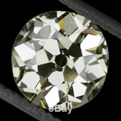 2.20ct ANTIQUE OLD MINE CUT DIAMOND ROUND EUROPEAN 8.2mm LOOSE VINTAGE 2ct DECO
