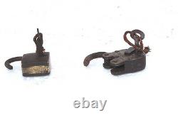 2 Pc. Brass Lock and Key 1900's Old Vintage Antique Rare Collectible PC-67