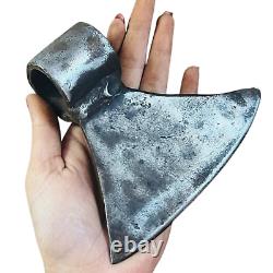 2 Pcs Vintage Old Antique Strong Solid Iron Hand Forged Rare Battle Axe Head