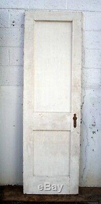 24x77 Antique Vintage Old SOLID Wood Wooden Interior Closet Pantry Door 2 Panel