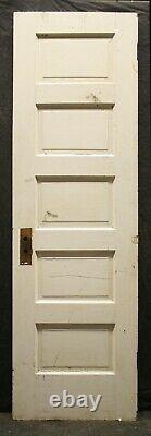 24x80 Antique Vintage Old Wood Wooden Interior Closet Pantry Door 5 Panels