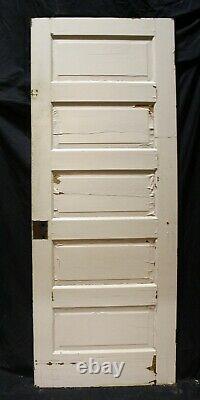 3 available 30x77 Antique Vintage Old SOLID Wood Wooden Interior Door 5 Panels