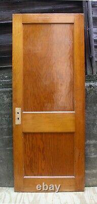 30x76 Antique Vintage Old Reclaimed Solid Wood Wooden Interior Door 2 Panels