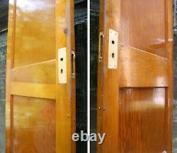 30x76 Antique Vintage Old Reclaimed Solid Wood Wooden Interior Door 2 Panels