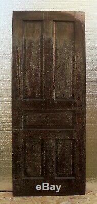 30x79 Antique Vintage Victorian Old SOLID Wood Wooden Interior Door 5 Panels