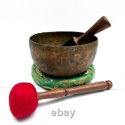 40 Year old Meditation Sound Antique Singing Bowl Buddhist Tibetan Vintage Nepal