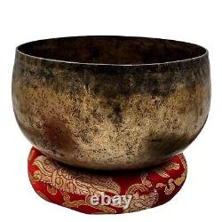 40 Years Old Antique 7 Metals Sound Yoga Singing Bowl Tibetan Vintage Nepal Heal