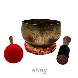 40 Years Old Antique 7 Metals Sound Yoga Singing Bowl Tibetan Vintage Nepal Heal