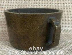 5.2 Marked Old China Copper Dynasty 2 Ear incense burner Censer