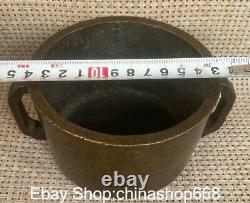 5.2 Marked Old China Copper Dynasty 2 Ear incense burner Censer