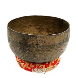 50 Years old Antique 7 Beaten Yoga Singing Bowl Buddhist Tibetan Vintage Nepal